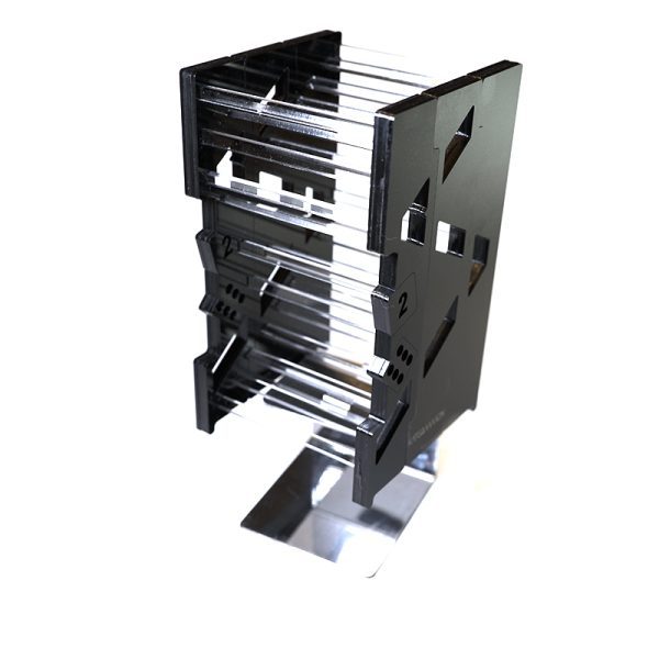 AP Black Baffle Box with Stand Ace Point Backgammon Shop